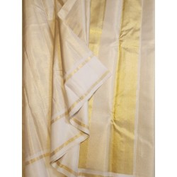 Off White Kanjivaram Silk Saree