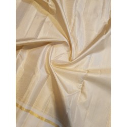Off White Kanjivaram Silk Saree