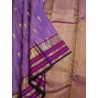 2G Pure Kanjivaram Silk Saree - Beautiful Lavender Dark Purple