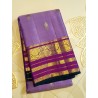 2G Pure Kanjivaram Silk Saree - Beautiful Lavender Dark Purple