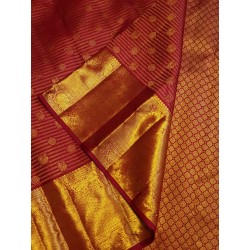 2G Pure Bridal Kanjivaram Silk Saree - Maroon