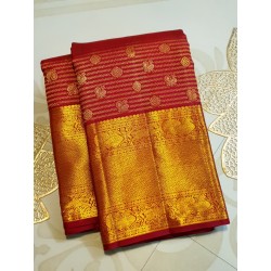 2G Pure Bridal Kanjivaram Silk Saree - Maroon