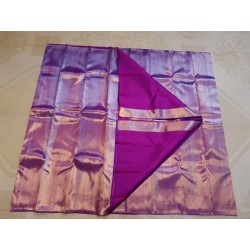 2G Pure Kanjivaram Silk Saree  - Tissue Violet