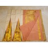 8 Kol Pure Kanjivaram Silk Saree Golden Beige Temple Border | Prahla Silks