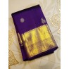 2G Pure Kanjivaram Silk - Dark Purple Gold Zari