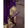 2G Pure Kanjivaram Silk - Dark Purple Gold Zari