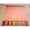 2G Pure Kanjivaram Silk Sareee - Peach With Dark Purple