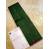 Pure Kanjivaram Silk Saree Dark Green Pink | 3 Gram Pure Zari | Prahla Silks