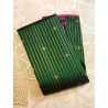 Pure Kanjivaram Silk Saree Dark Green Pink | 3 Gram Pure Zari | Prahla Silks