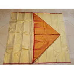 2G Pure Kanjivaram Silk Saree – Golden Vairaoosi Design | Prahla Silks