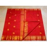 2G Pure Kanjivaram Silk Saree Dark Red with Gold Zari | Bridal Wedding Saree