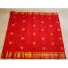2G Pure Kanjivaram Silk Saree Dark Red with Gold Zari | Bridal Wedding Saree