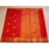 2G Pure Kanjivaram Silk Saree Dark Red with Gold Zari | Bridal Wedding Saree