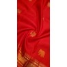 2G Pure Kanjivaram Silk Saree Dark Red with Gold Zari | Bridal Wedding Saree