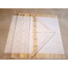 2G Pure Kanjivaram Silk Saree - White with Gold Zari Border