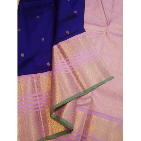 PK0260 - Pure Korvai Kanjivaram Silk Saree