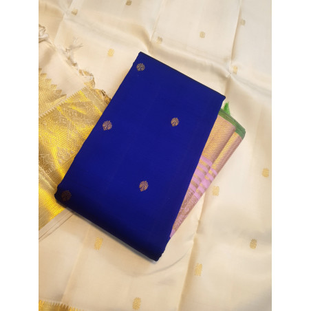 PK0260 - Pure Korvai Kanjivaram Silk Saree