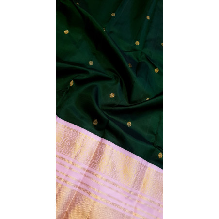 PK0261-Pure Korvai Kanjivaram Silk Saree