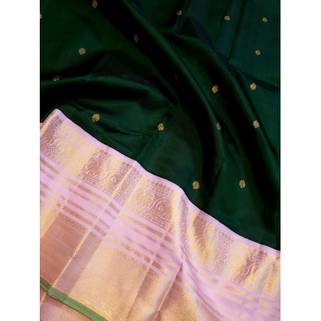 PK0261-Pure Korvai Kanjivaram Silk Saree