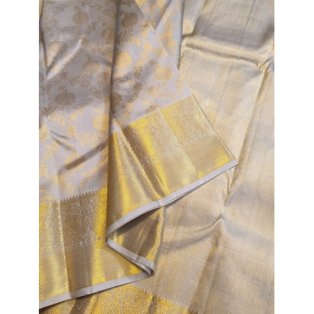 PK0262-Pure Korvai Kanjivaram Silk Saree