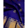 2G Pure Kanjivaram Silk Saree Blue with Gold Zari Pallaku | Wedding & Festive Silk