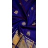 2G Pure Kanjivaram Silk Saree Blue with Gold Zari Pallaku | Wedding & Festive Silk