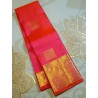 2G Pure Kanjivaram Silk Saree in Hot Pink with Gold Zari | Prahla SilksV