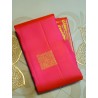 2G Pure Kanjivaram Silk Saree in Hot Pink with Gold Zari | Prahla SilksV