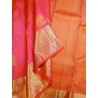 2G Pure Kanjivaram Silk Saree in Hot Pink with Gold Zari | Prahla SilksV