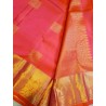 2G Pure Kanjivaram Silk Saree in Hot Pink with Gold Zari | Prahla SilksV