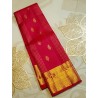 2G Pure Kanjivaram Silk Saree – Red & Gold Zari | Traditional Wedding & Festival Saree