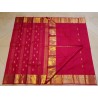 2G Pure Kanjivaram Silk Saree – Red & Gold Zari | Traditional Wedding & Festival Saree