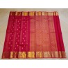2G Pure Kanjivaram Silk Saree – Red & Gold Zari | Traditional Wedding & Festival Saree