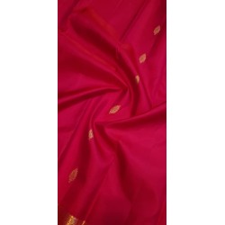 2G Pure Kanjivaram Silk Saree – Red & Gold Zari | Traditional Wedding & Festival Saree
