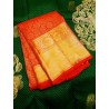 4Gram Chilli Red Pure Zari Kanjivaram Silk Sarees authentic Wedding Silk Saree by Prahla Silks