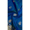 2G Pure Kanjivaram Silk Saree – Teal Blue with Gold Zari Border | Bridal Wedding Silk Saree Online