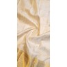Lord Krishna 2G Kanjivaram Silk Saree – White Butter Color with Rich Pallu | Prahla Silks