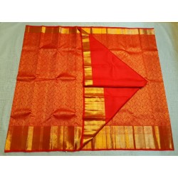 4Gram Chilli Red Pure Zari Kanjivaram Silk Sarees authentic Wedding Silk Saree by Prahla Silks