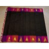 2G Kanjivaram Korvai Silk Saree - Black Pink | 8 Kol Vairaoosi Temple Border – Prahla Silks
