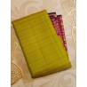 2G Pure Kanjivaram Silk Saree Elachi Green with Pink Gold Zari Border | Prahla Silks