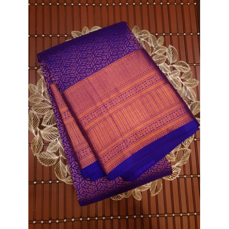 PS311 - PURE KANJIVARAM SILK SAREE ROYAL BLUE