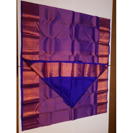 PS311 - PURE KANJIVARAM SILK SAREE ROYAL BLUE