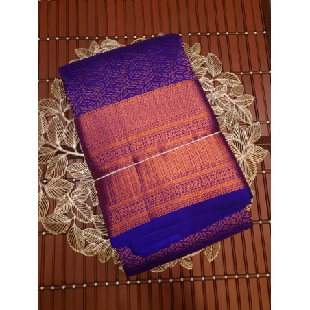 PS311 - PURE KANJIVARAM SILK SAREE ROYAL BLUE