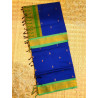 CS312 - KALYANI COTTON SAREE - ROYAL BLUE