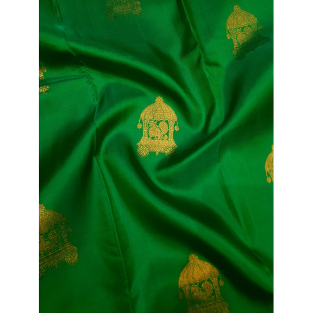 PS318 - PURE KANJIVARAM SILK SAREE - GREEN