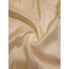 2G Pure Kanjivaram Silk Saree | Ivory Cream with Rich Gold Zari Border - Prahla Silks