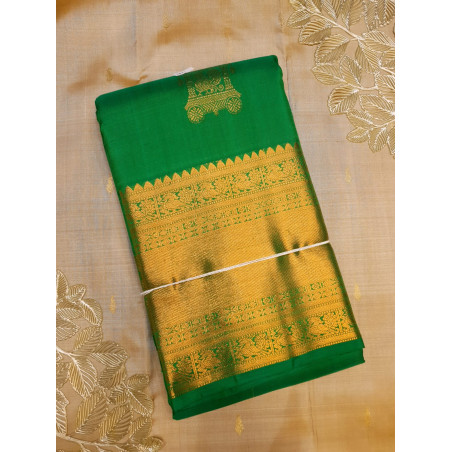 PS318 - PURE KANJIVARAM SILK SAREE - GREEN