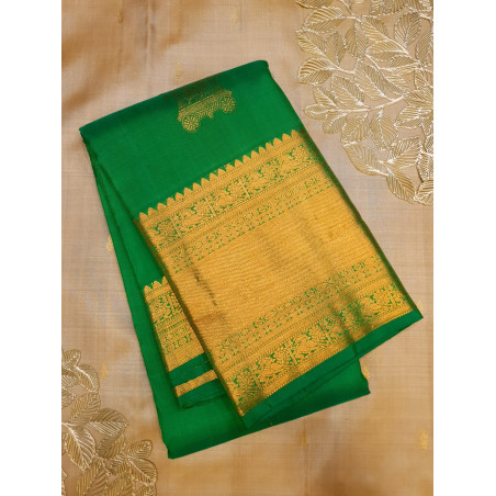 PS318 - PURE KANJIVARAM SILK SAREE - GREEN