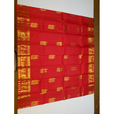 PS319 - PURE KANJIVARAM SILK SAREE - RED