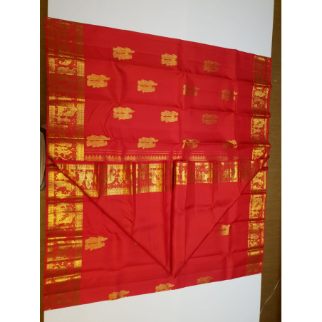 PS319 - PURE KANJIVARAM SILK SAREE - RED